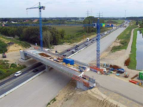 ÖPP A10/A24 AS Neuruppin bis AD Pankow Brückenabschnitt von oben