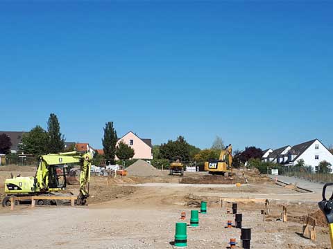Baustelle Wohngebiet Schkeuditz 